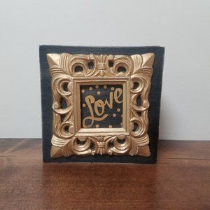 Jewelry Trinket Box | Love Black Gold Polka Dot